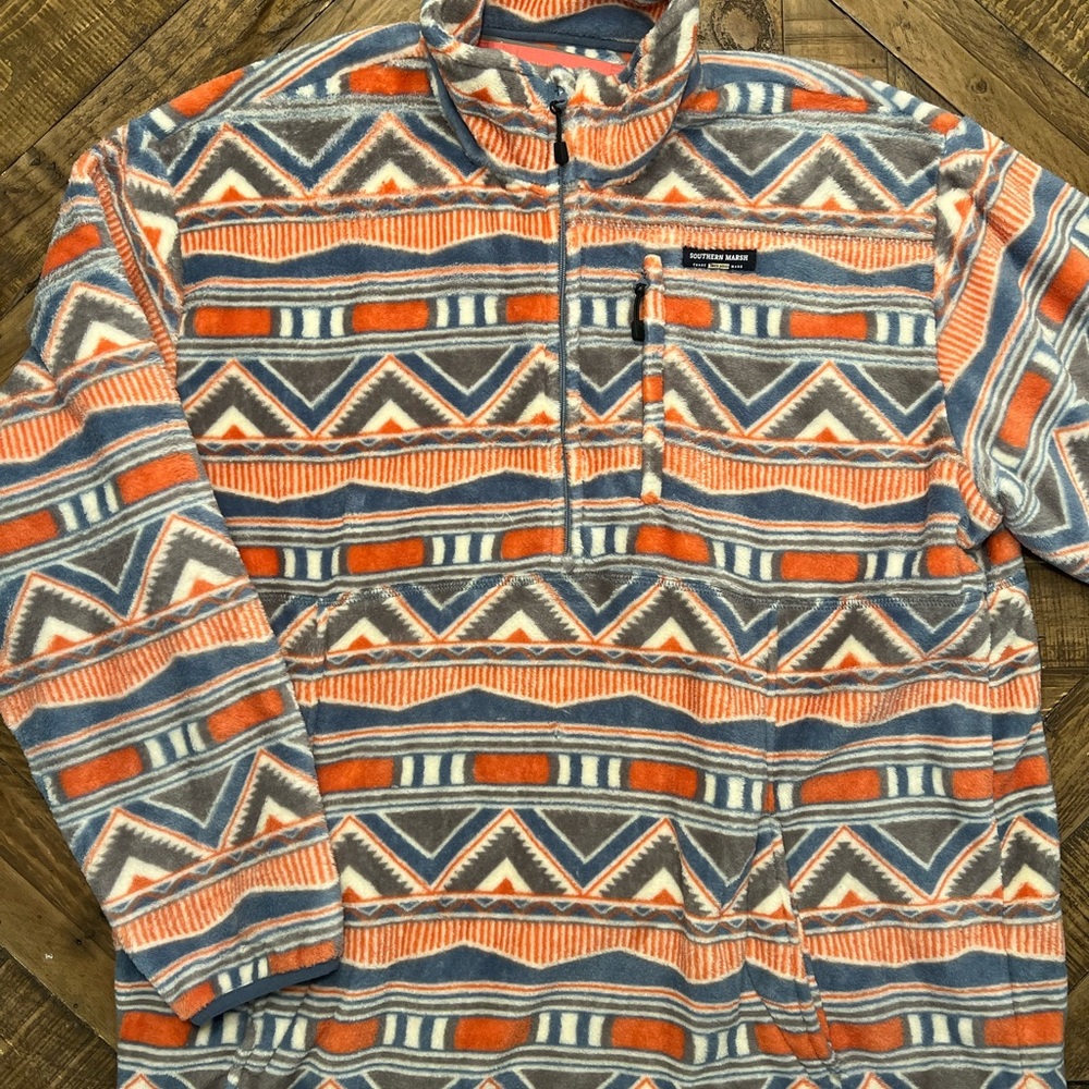 Southern Marsh Half Zip Fleece Pullover